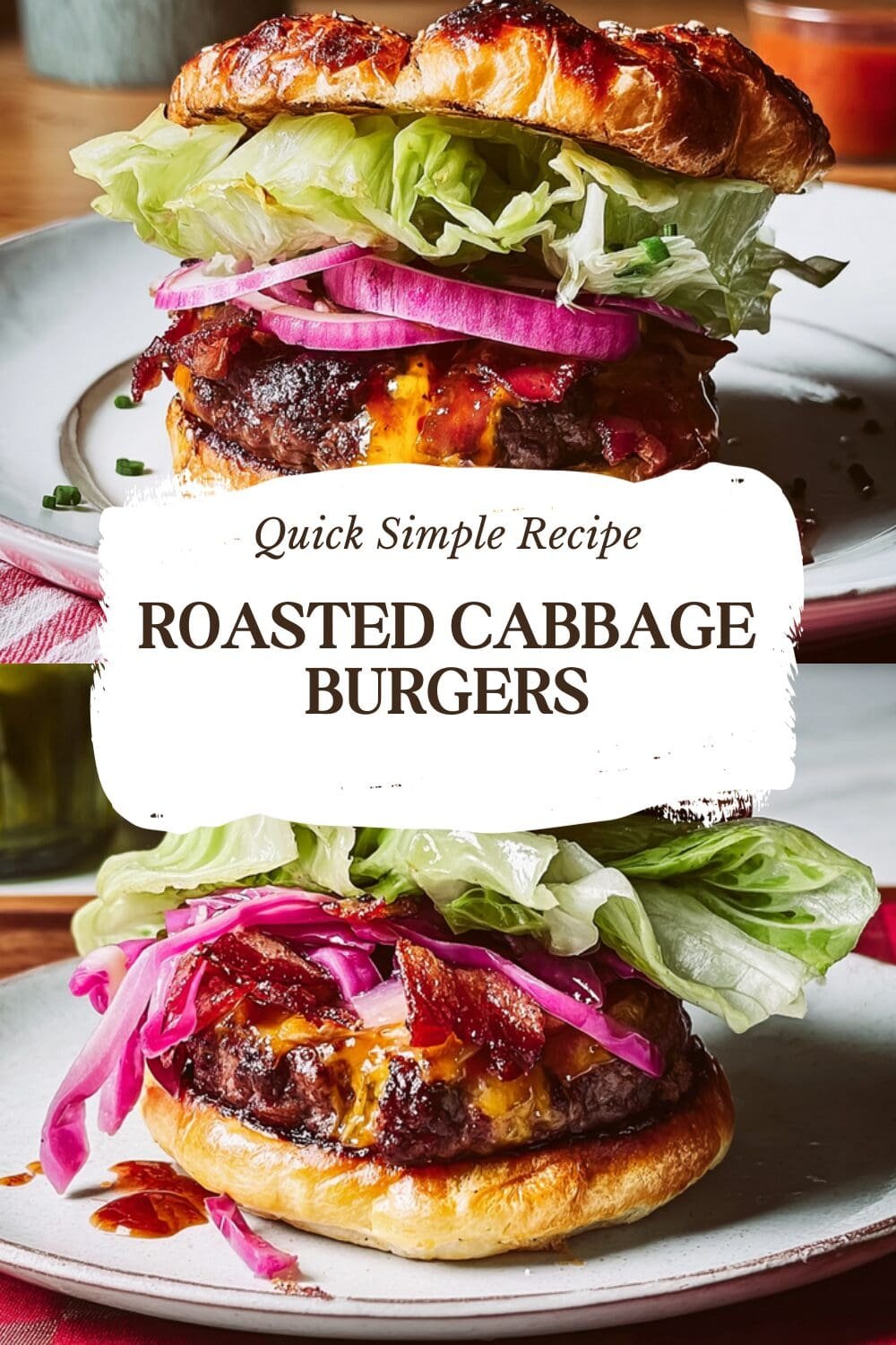Roasted Cabbage Burgers