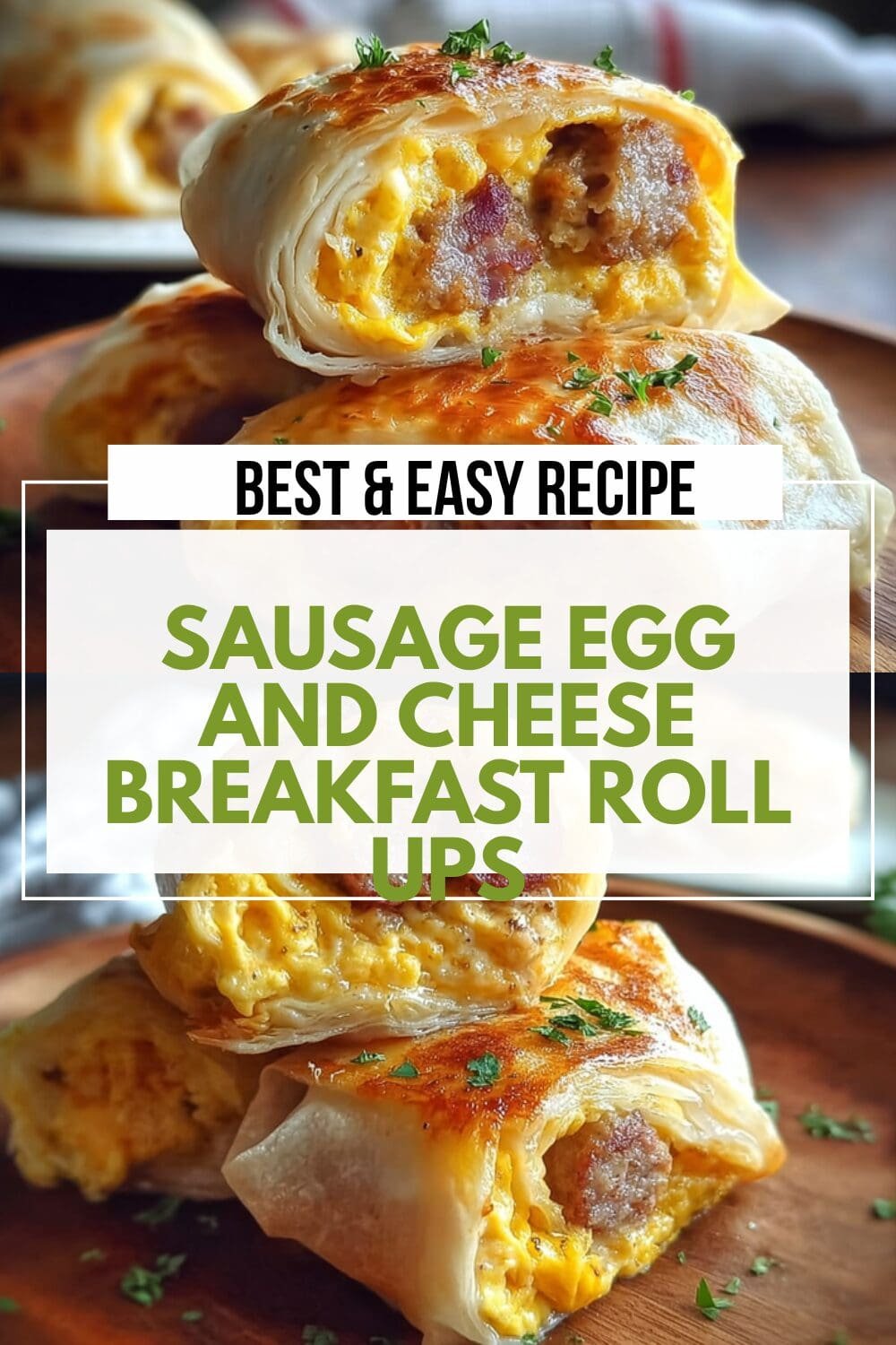 Sausage Egg And Cheese Breakfast Roll Ups