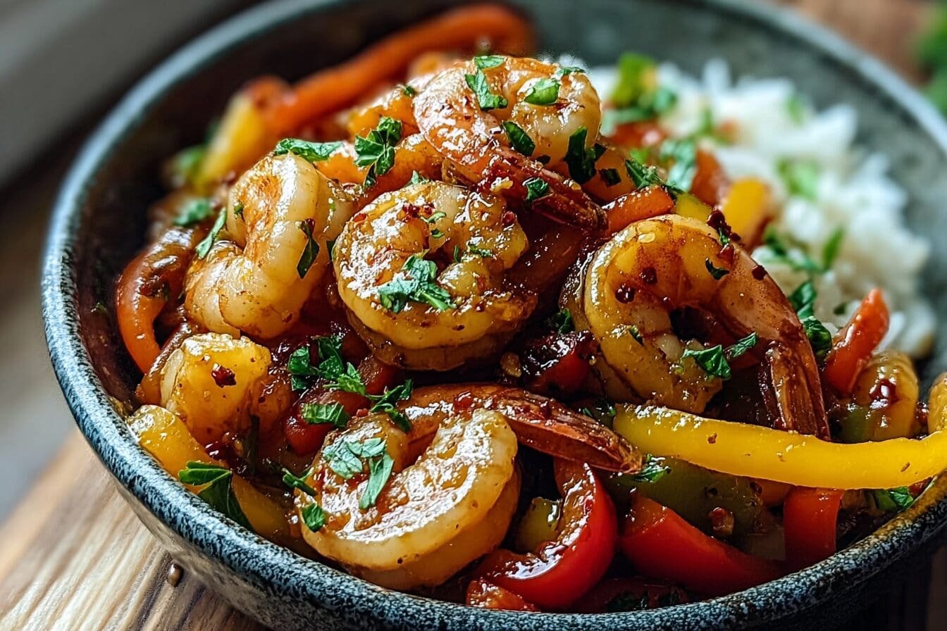 Shrimp And Pepper Stir Fry