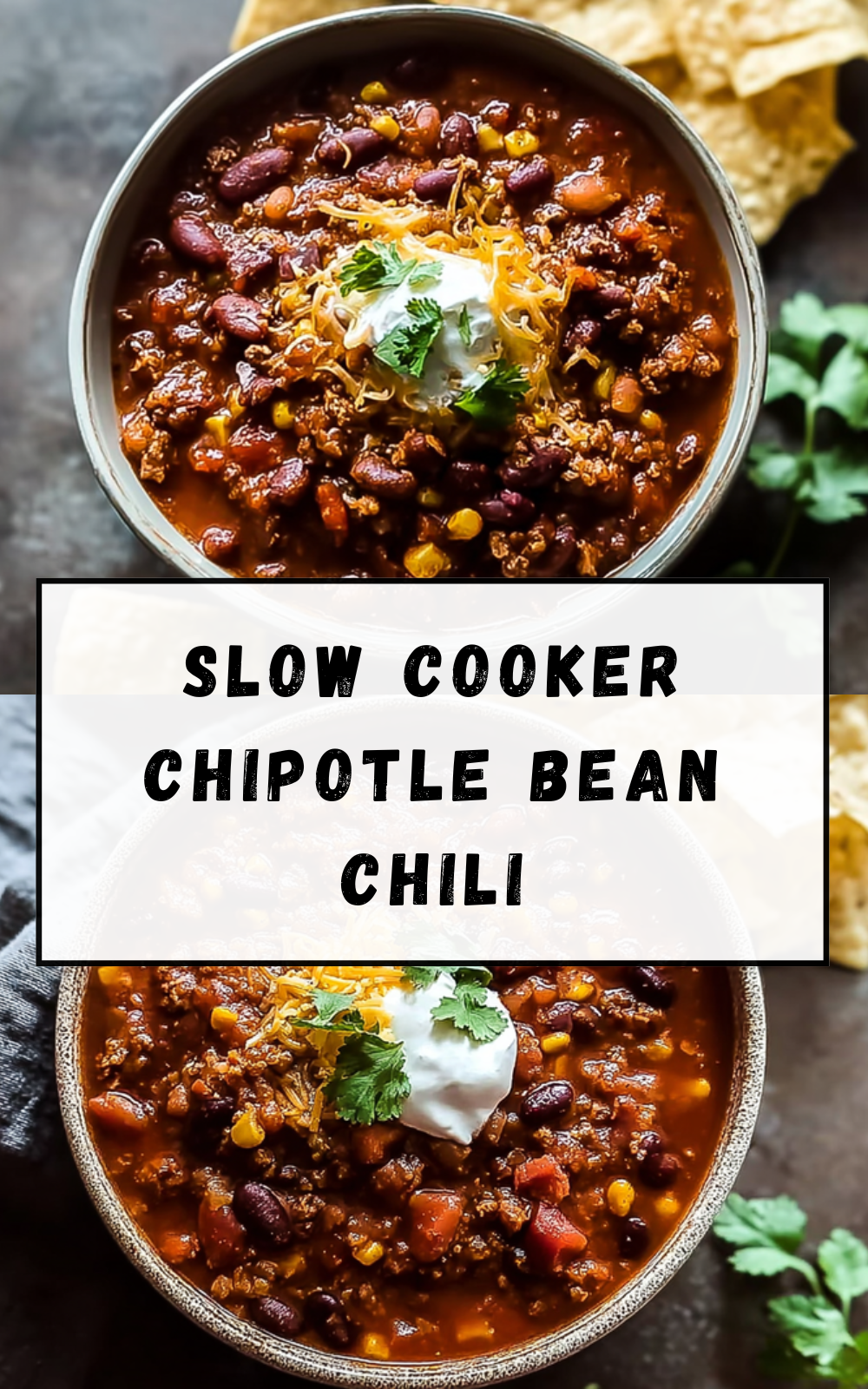 Slow Cooker Chipotle Bean Chili