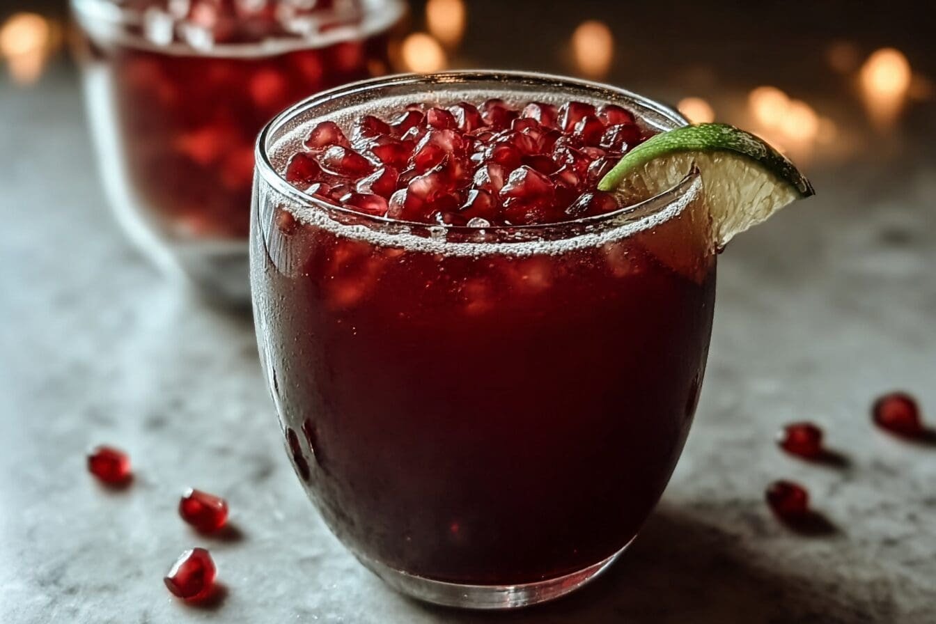 Smoky Black Pomegranate Cocktail