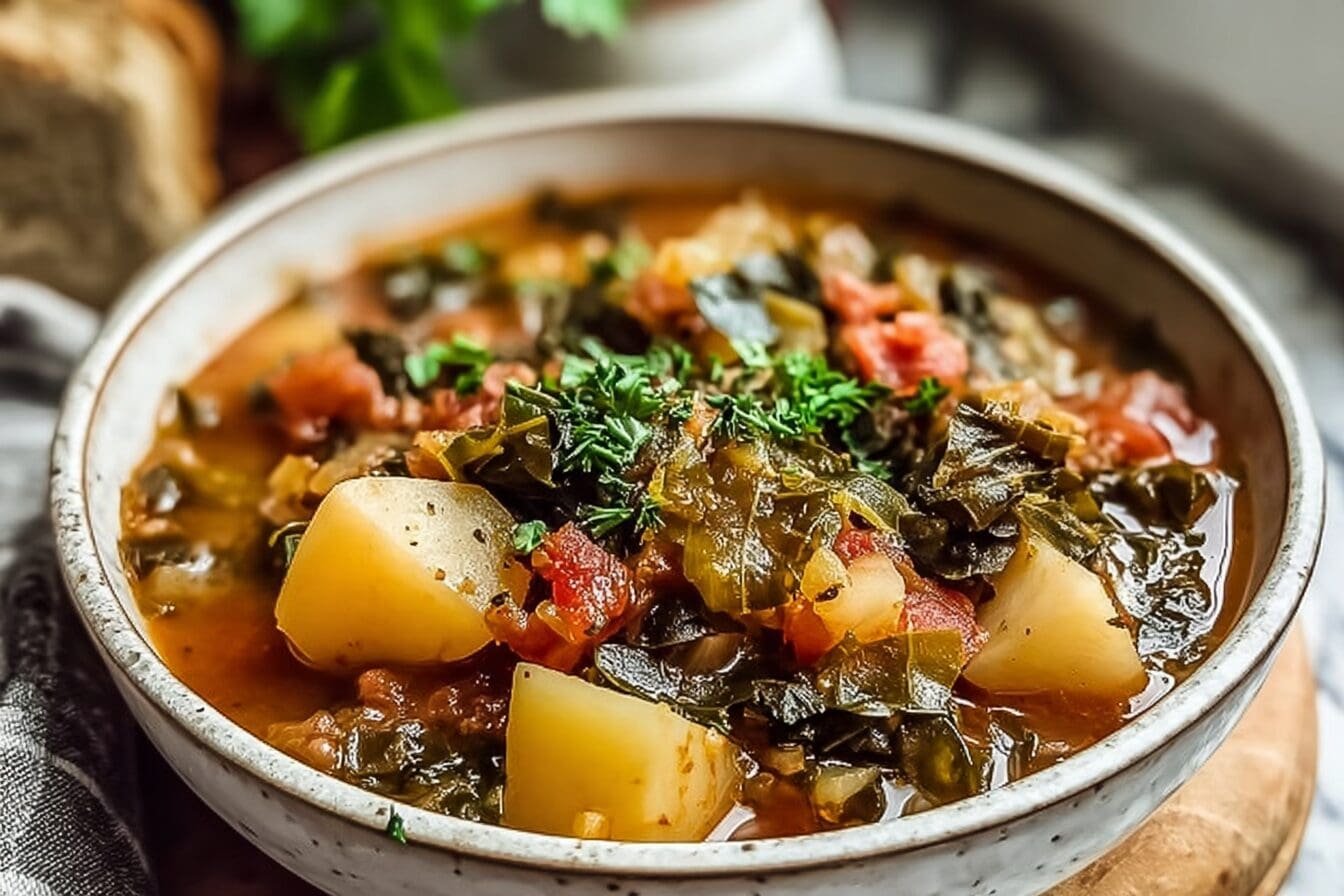 Southern Collard Green Potato Stew