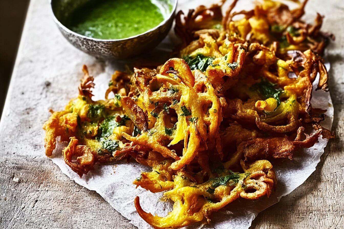 Spring Onion Bhajis