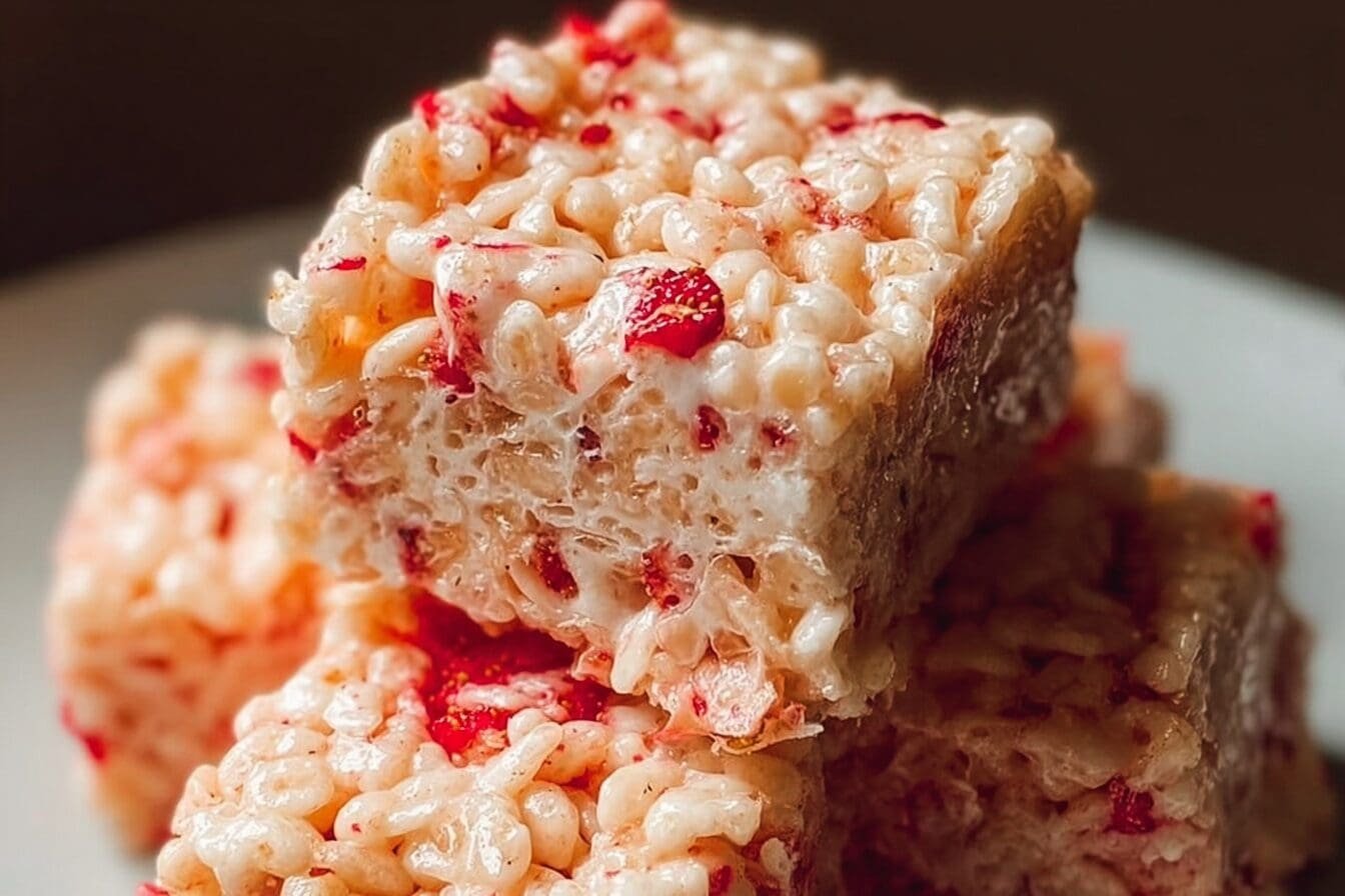 Strawberry Rice Krispie Treats