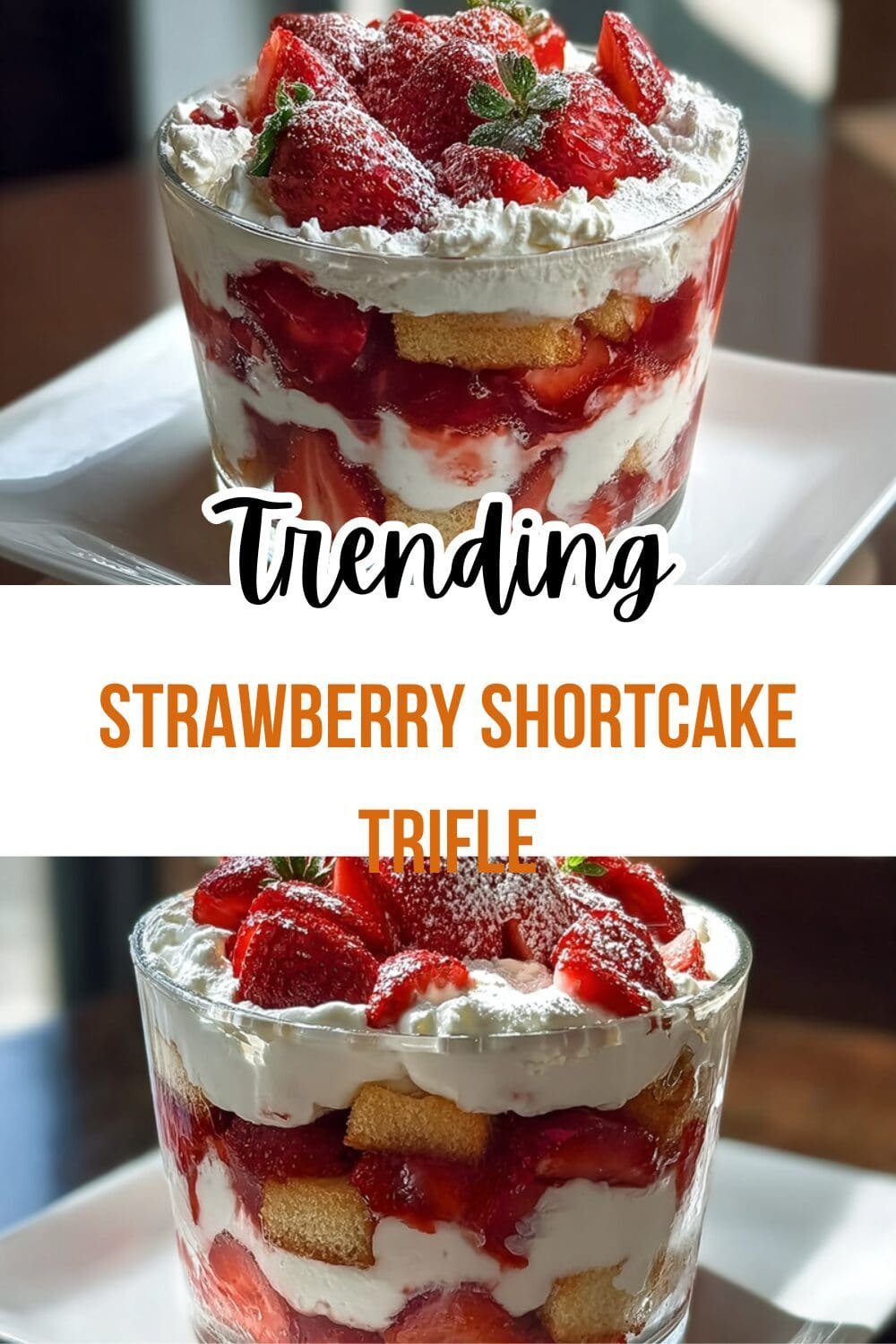 Strawberry Shortcake Trifle