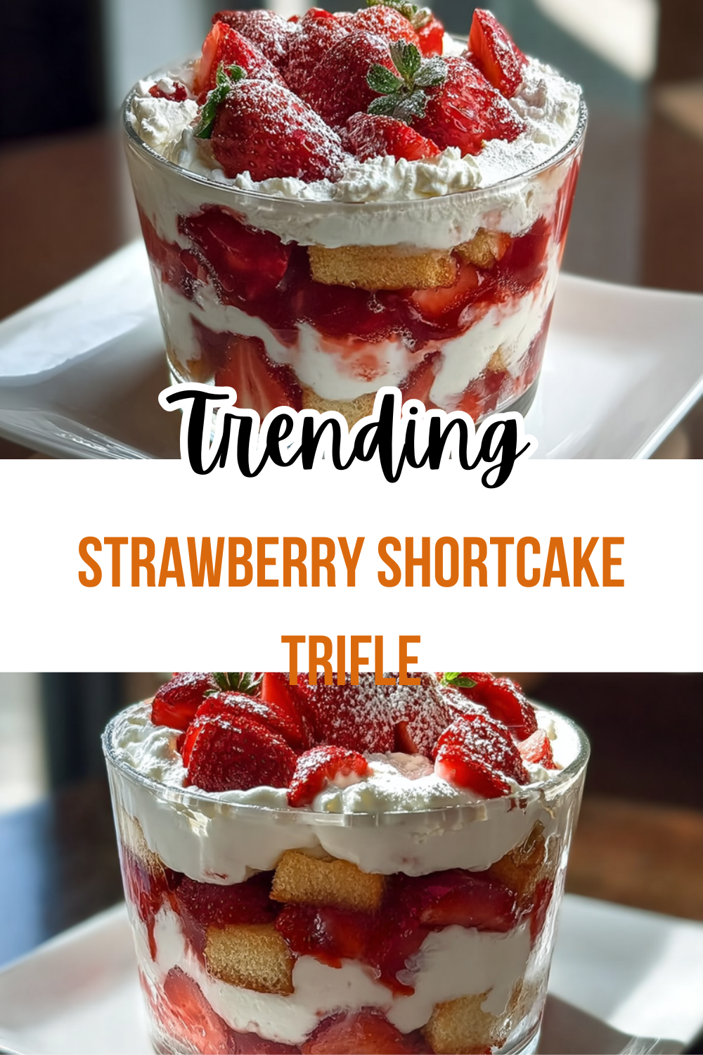 Strawberry Shortcake Trifle