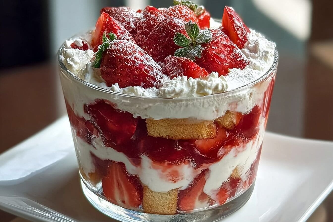 Strawberry Shortcake Trifle