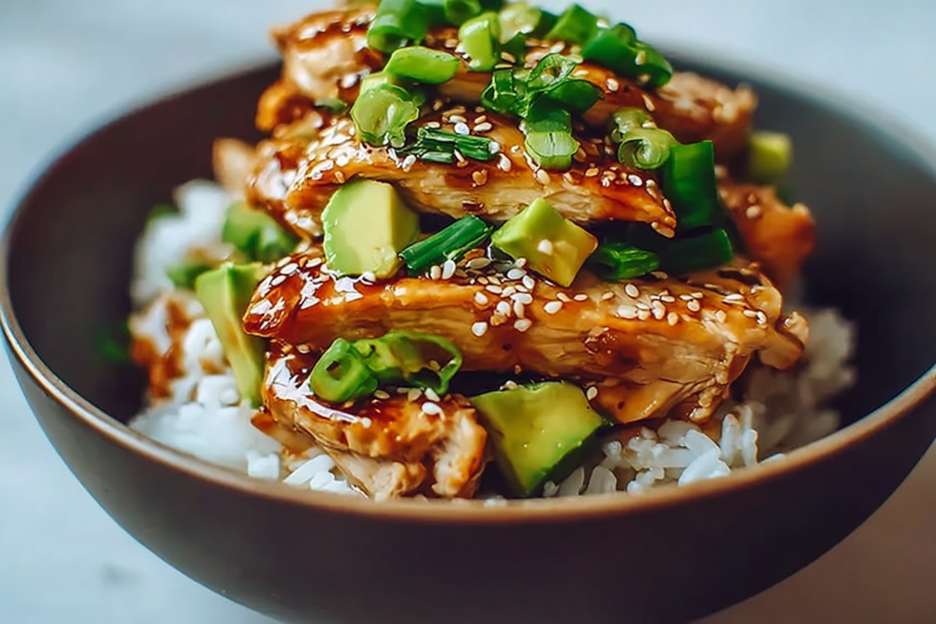 Teriyaki Chicken Avocado Rice