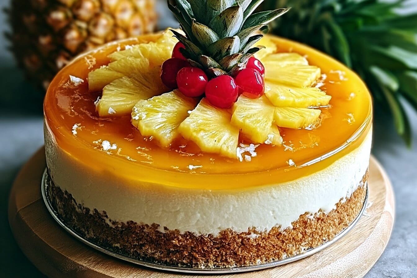 Tropical Pineapple Cheesecake