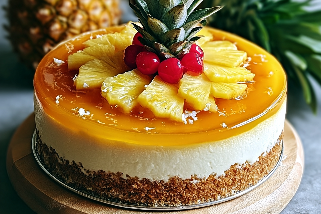 Tropical Pineapple Cheesecake