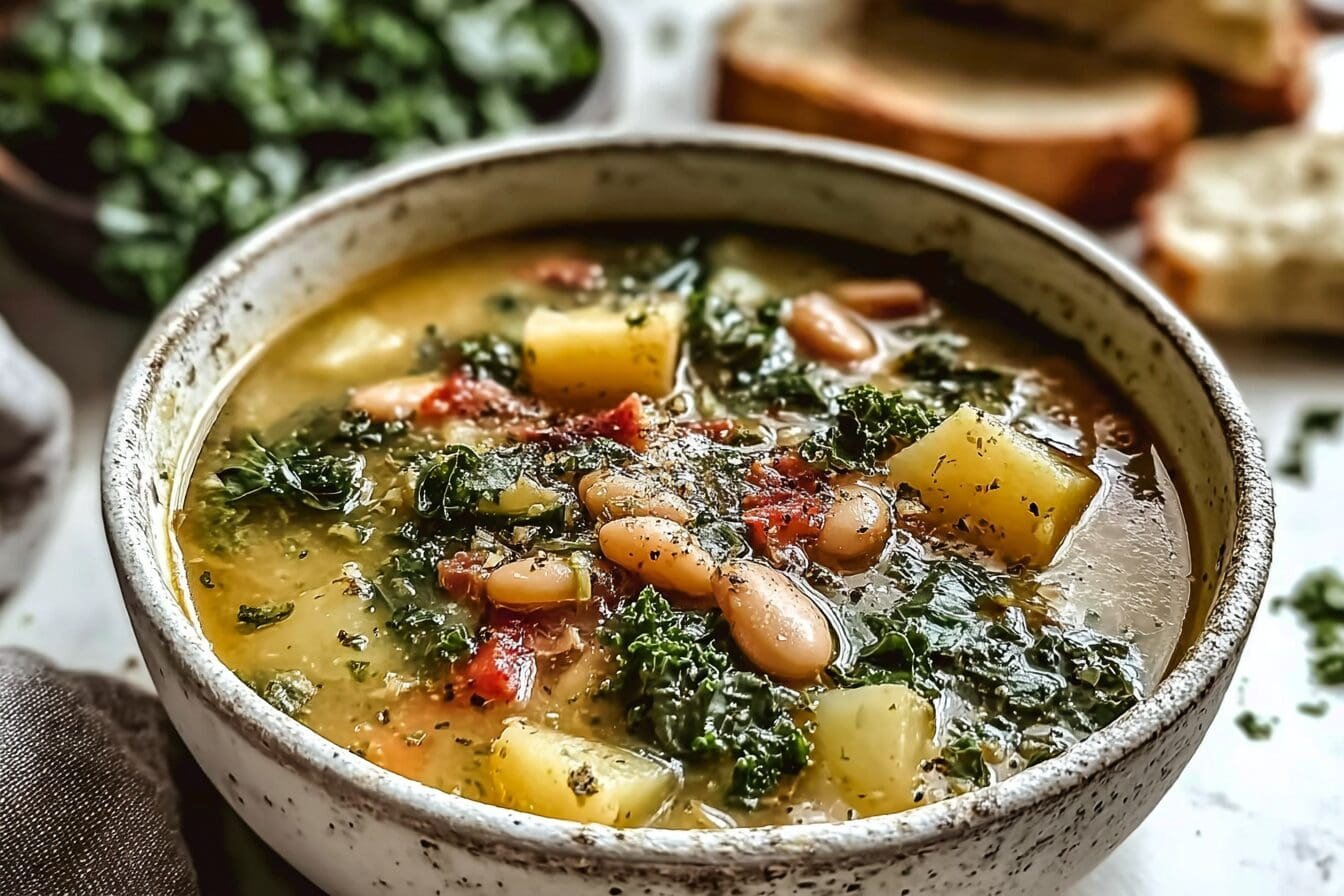 Tuscan Kale Potato Bean Soup