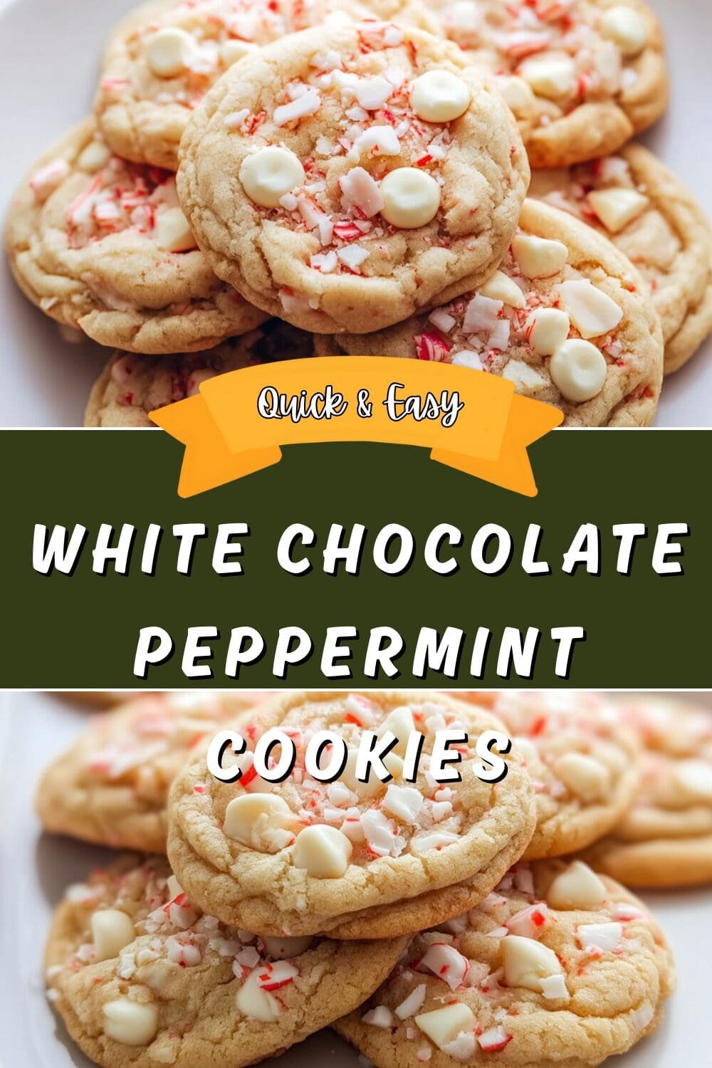 White Chocolate Peppermint Cookies