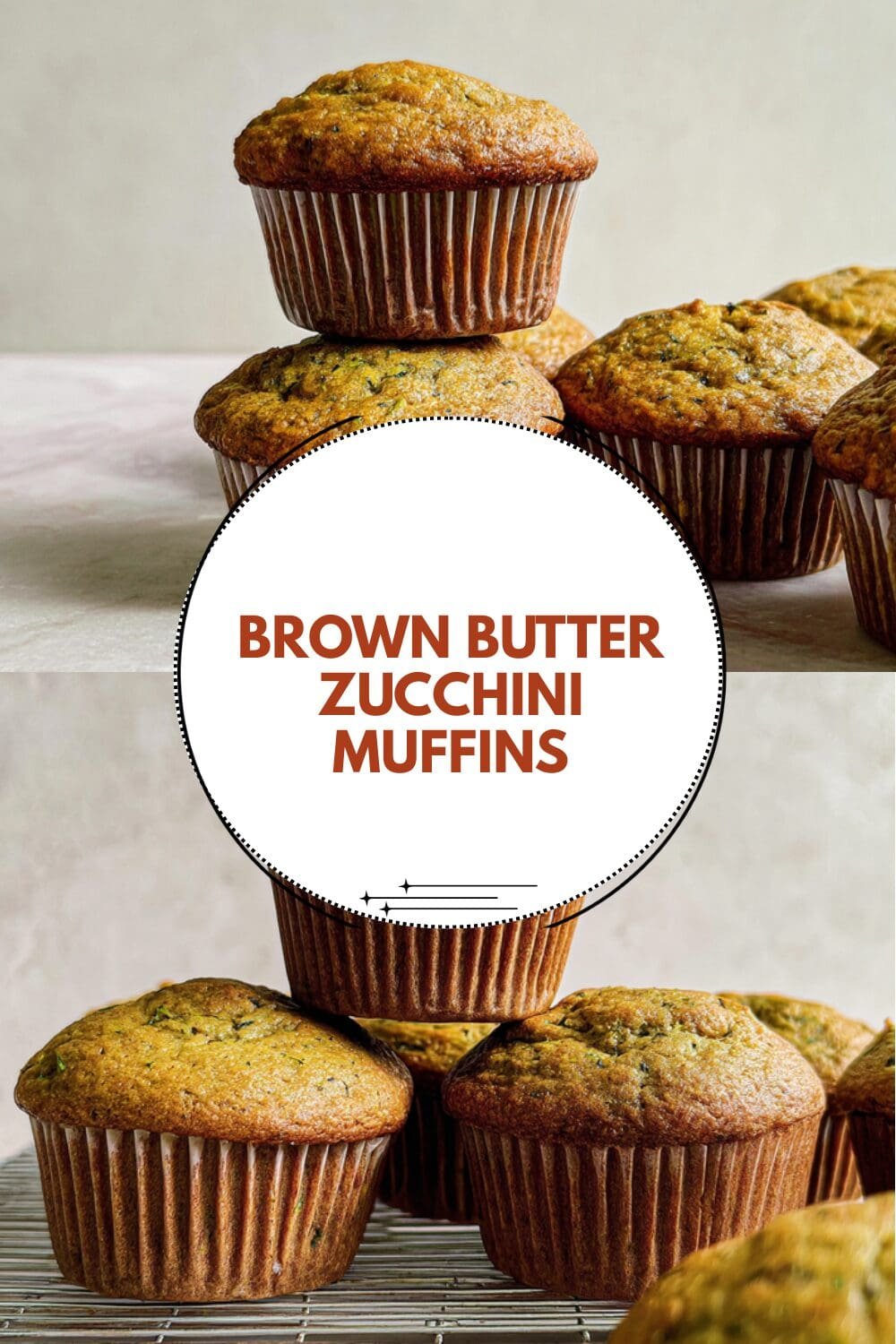 Brown Butter Zucchini Muffins