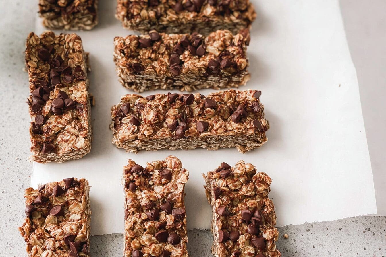 Chewy Chocolate Chip Oat Bars