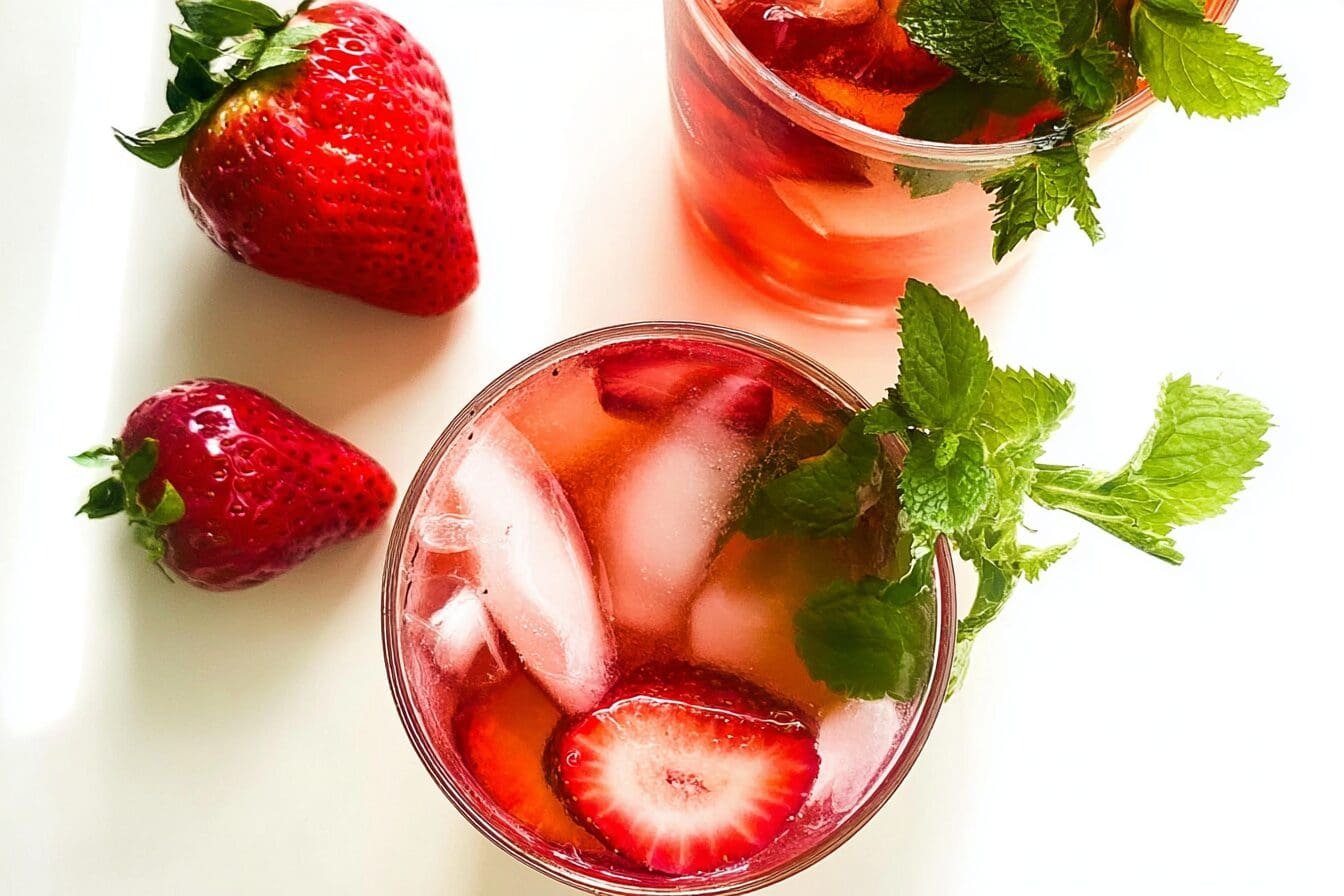 Mint Strawberry Cooler