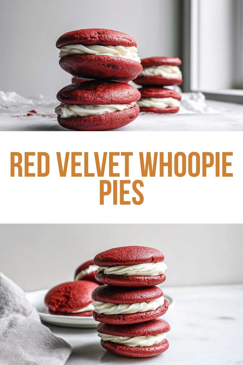 Red Velvet Whoopie Pies