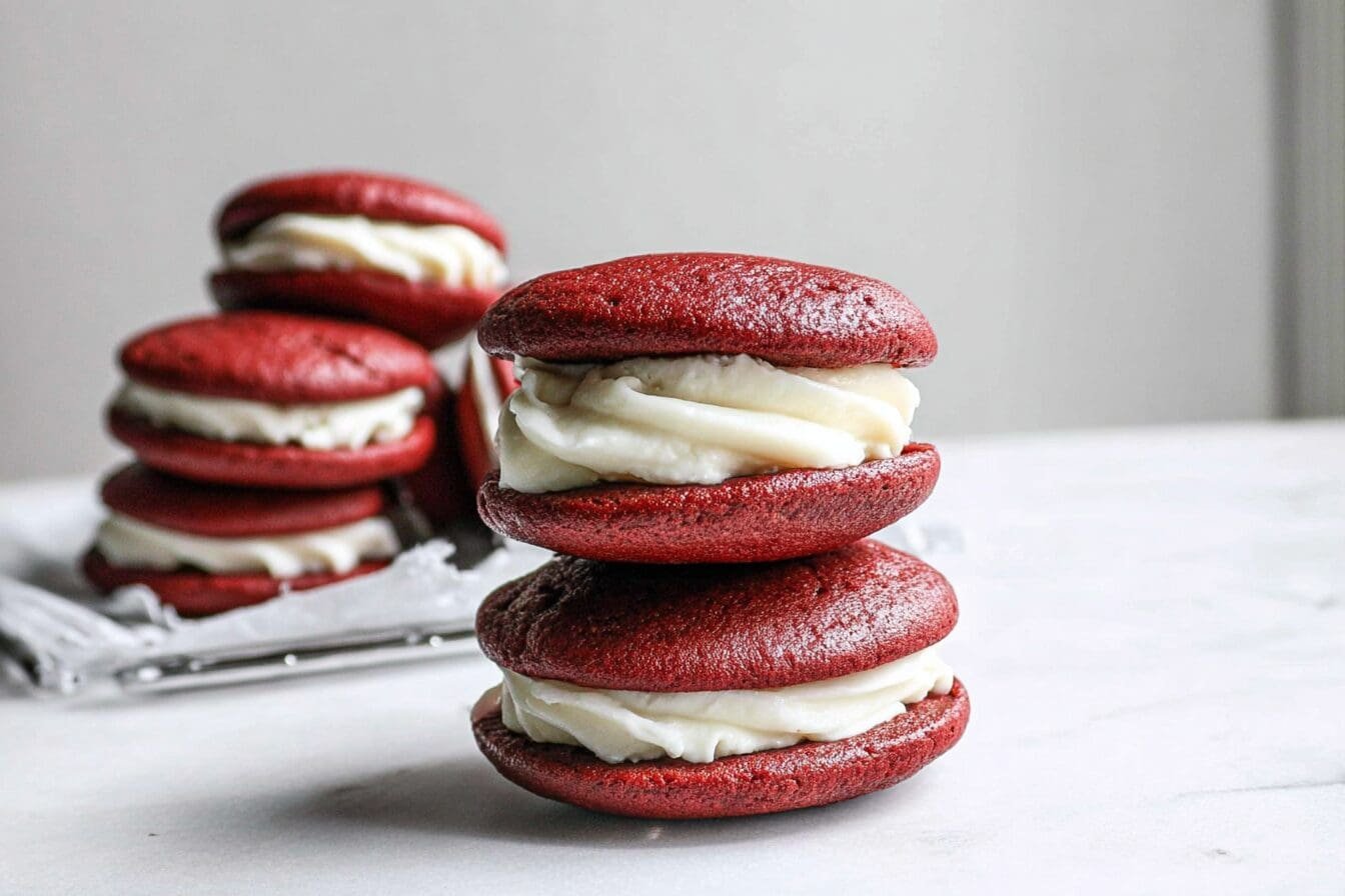 Red Velvet Whoopie Pies