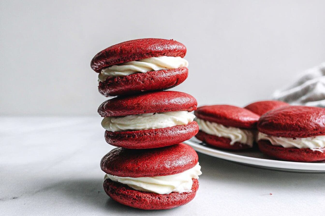 Red Velvet Whoopie Pies