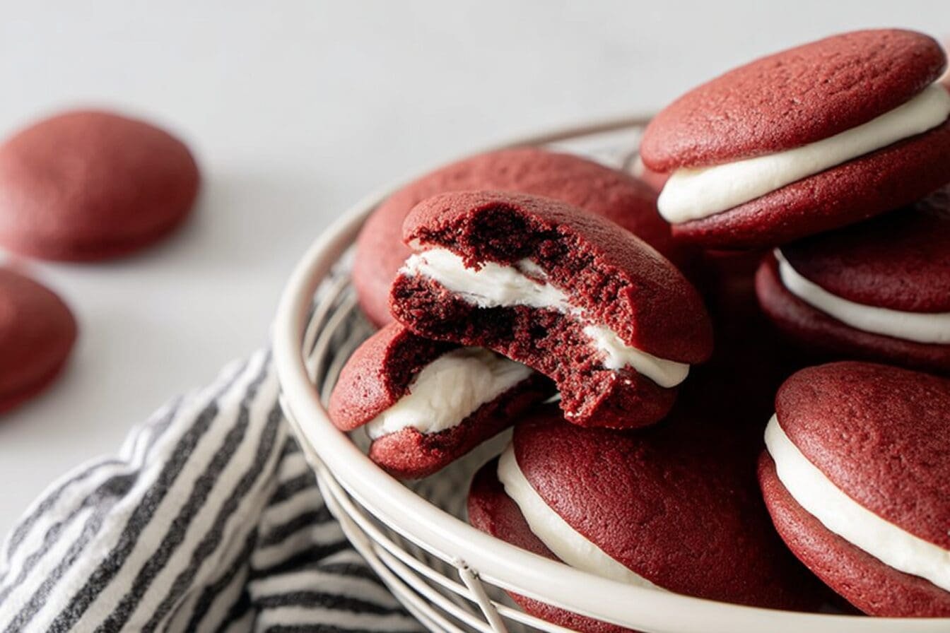 Red Velvet Whoopie Pies