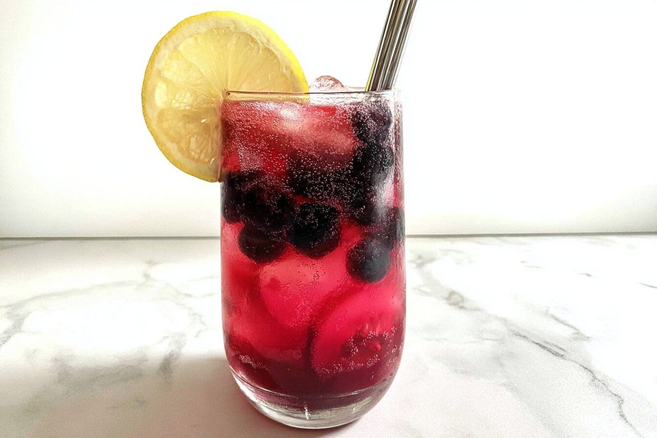 Sparkling Blueberry Lemonade