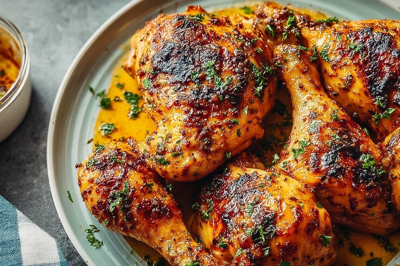 Baked Chicken Leg Quarters Recipe