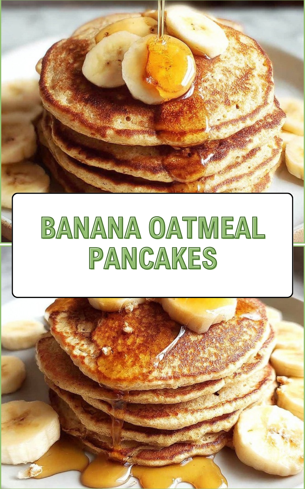 Banana Oatmeal Pancakes