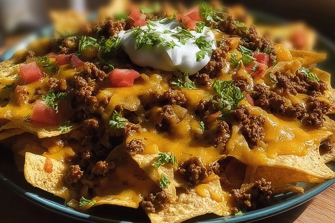 Cheesy Beef Nachos