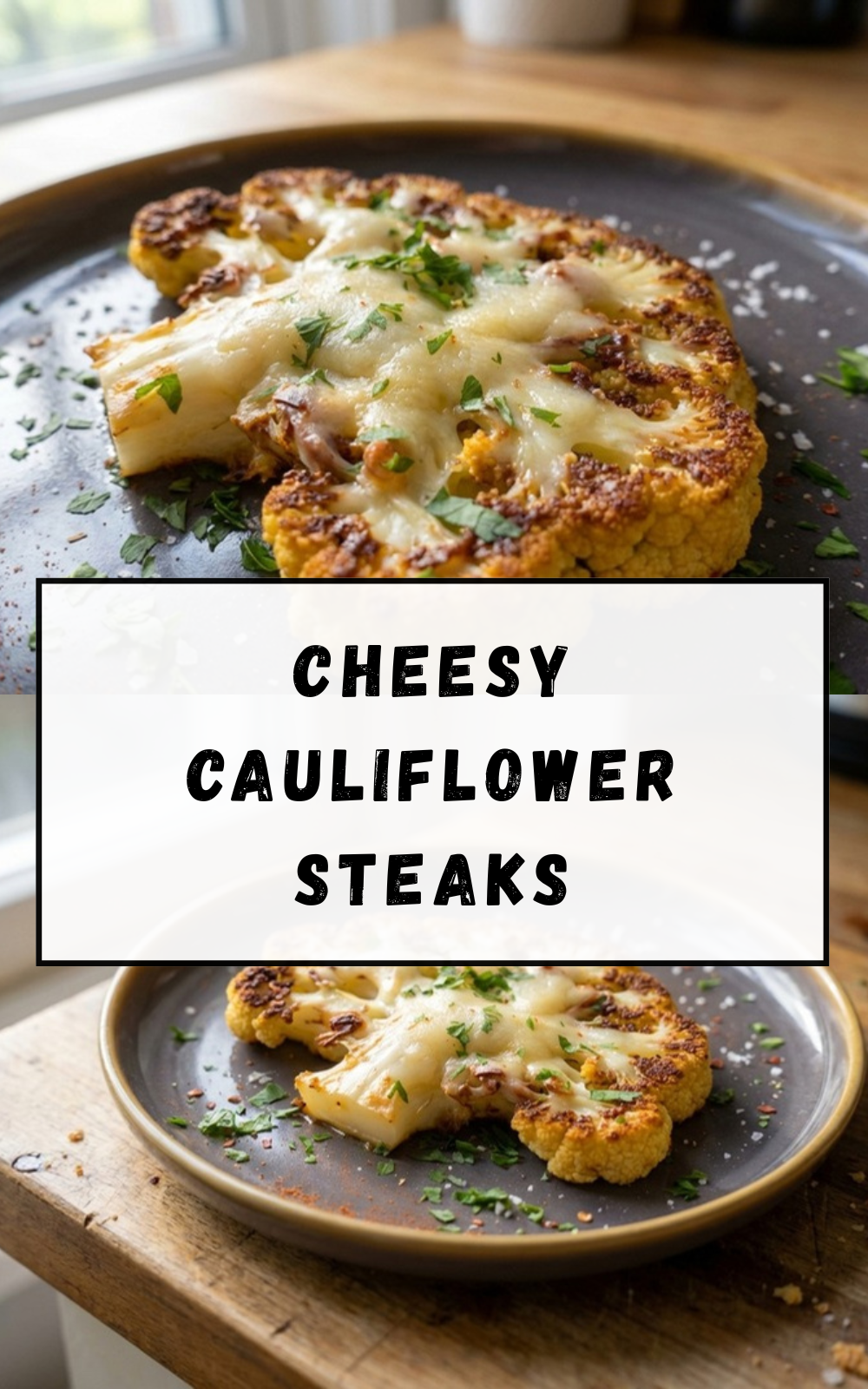 Cheesy Cauliflower Steaks