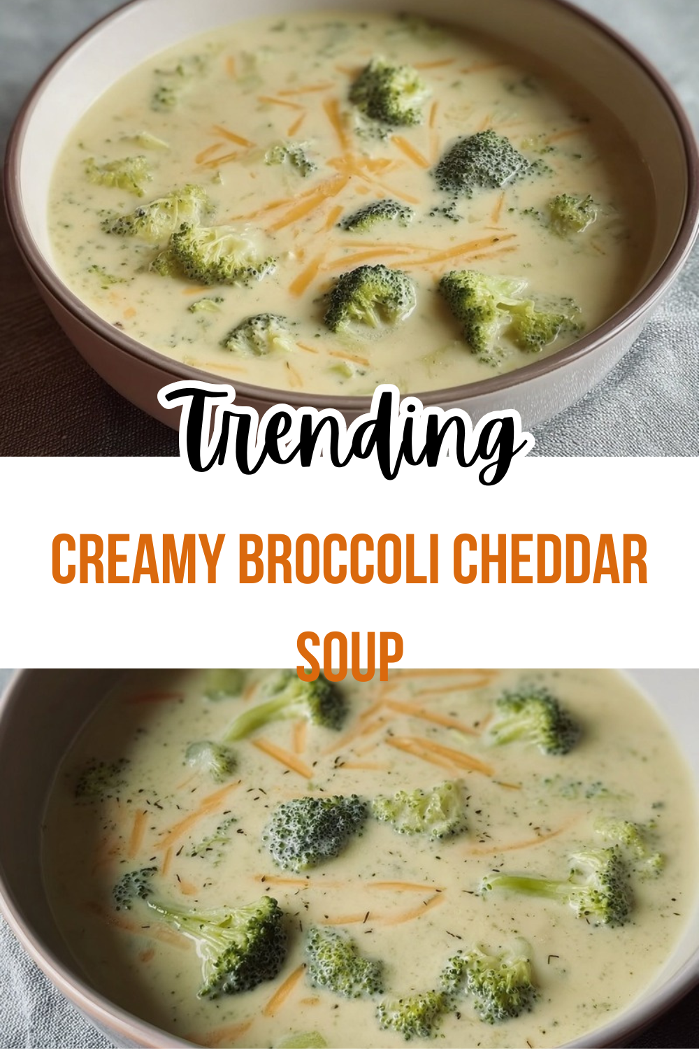 Creamy Broccoli Cheddar Soup