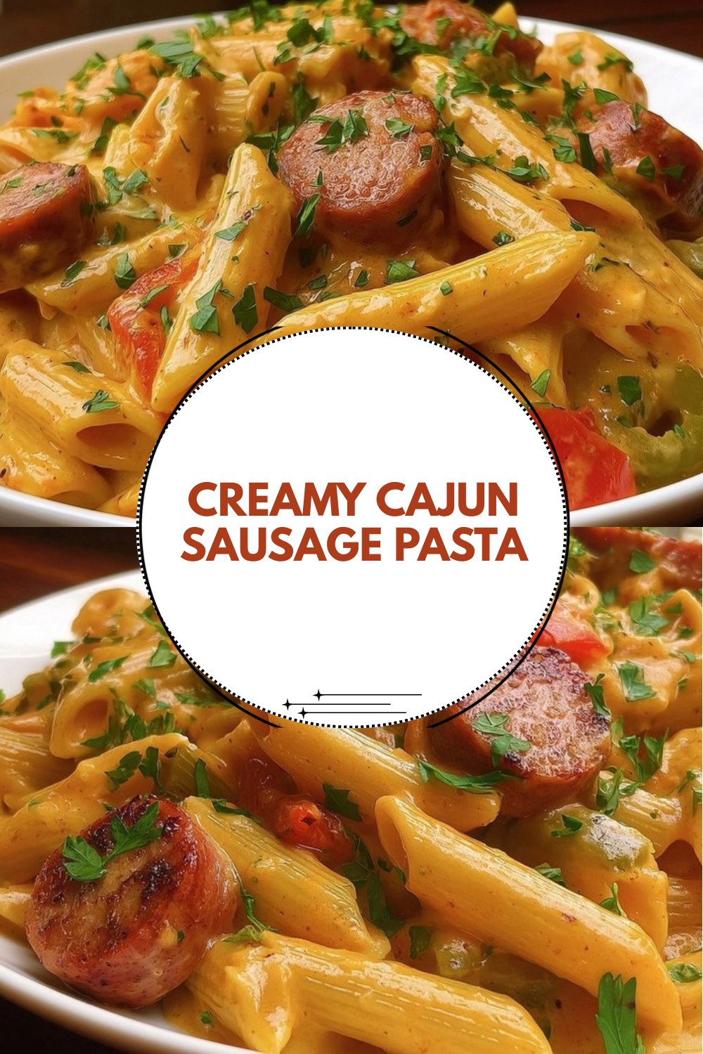 Creamy Cajun Sausage Pasta