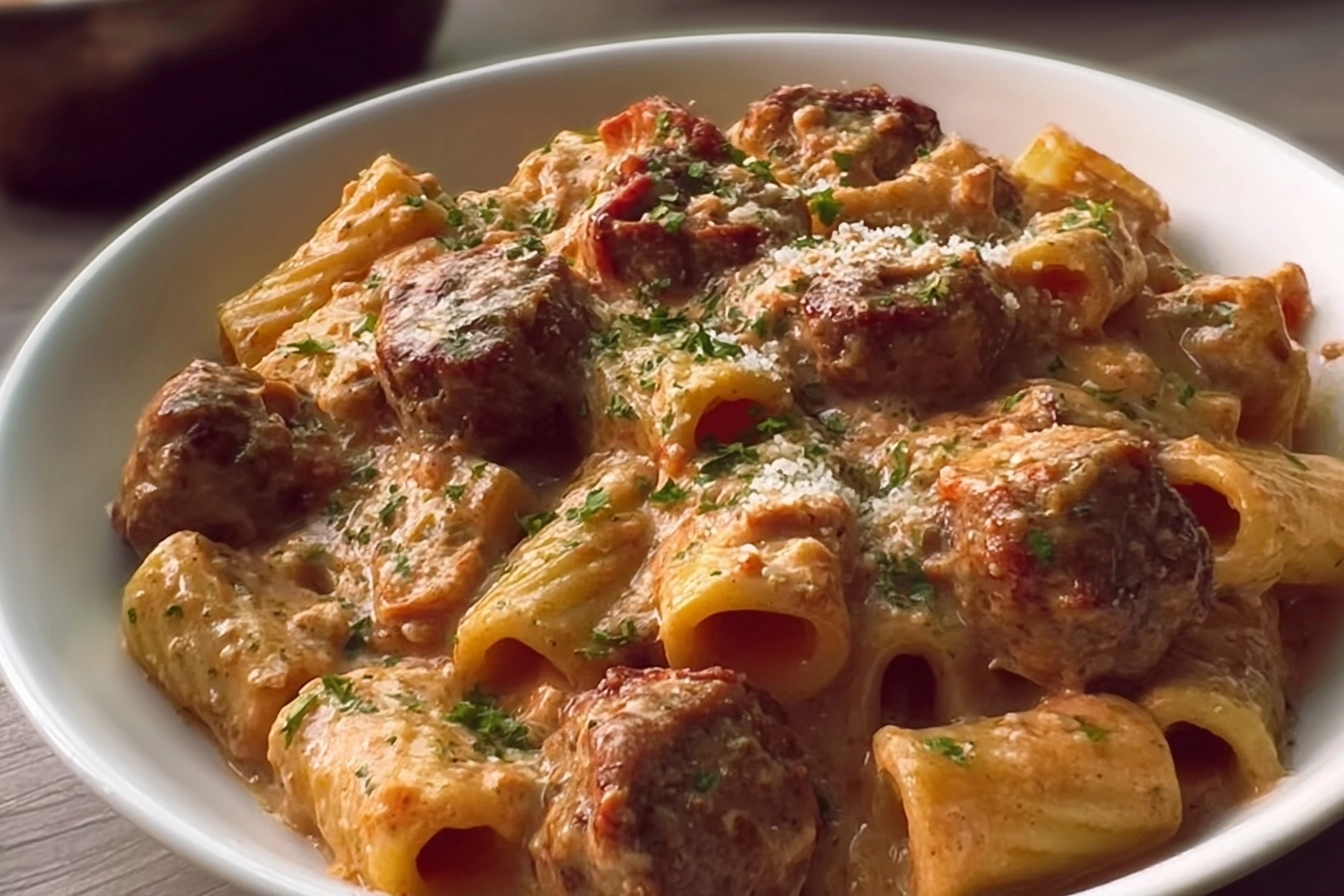 Creamy Meatball Pasta