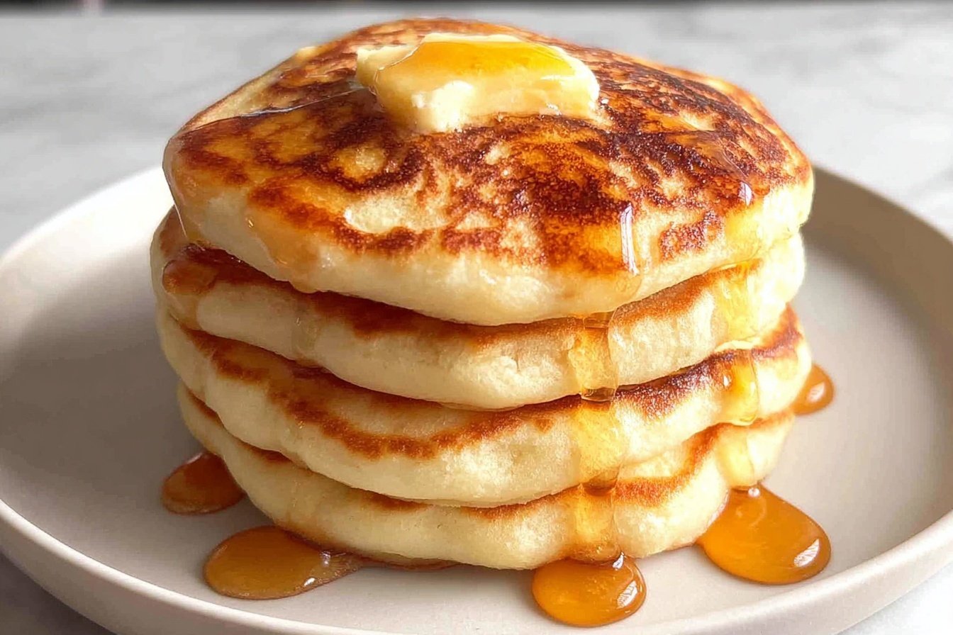 Fluffy Eggless Pancakes