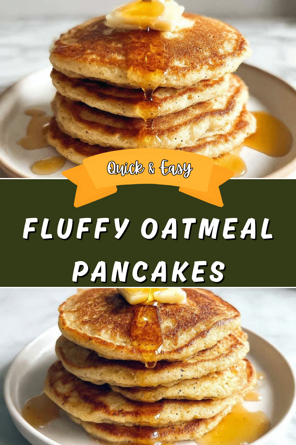 Fluffy Oatmeal Pancakes