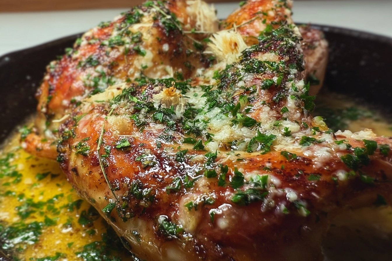 Garlic Parmesan Roast Chicken
