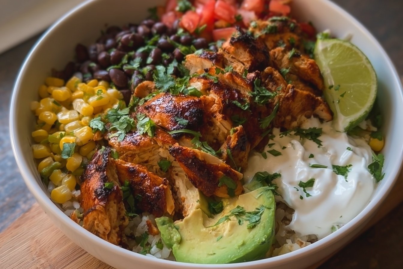 Honey Lime Chicken Burrito Bowl