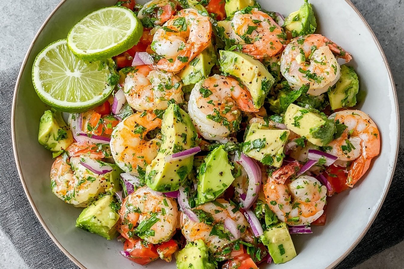 Lime Shrimp Avocado Salad