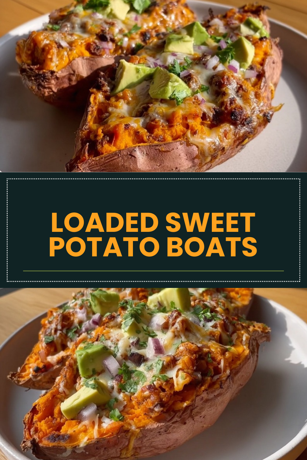 Loaded Sweet Potato Boats