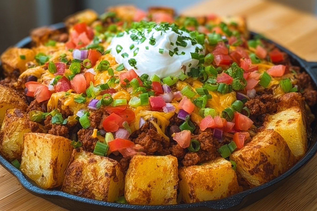 Loaded Taco Potato Bowls