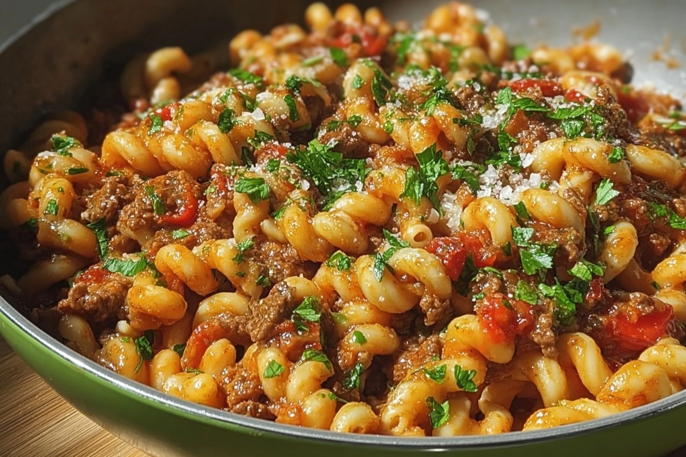 Minced Beef Trottole Pasta