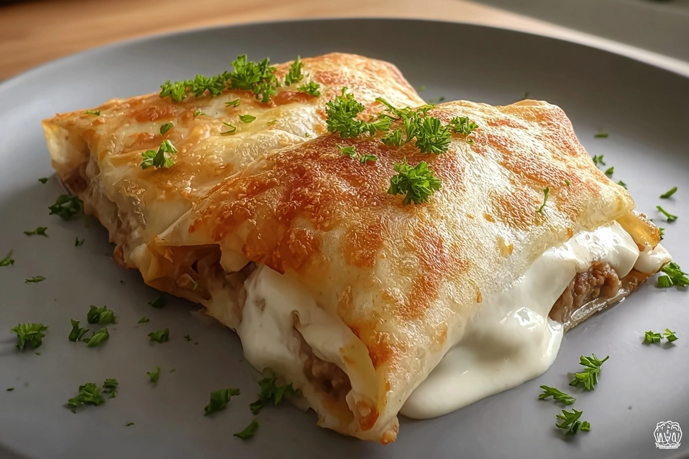 Minced Meat Crepe Pockets