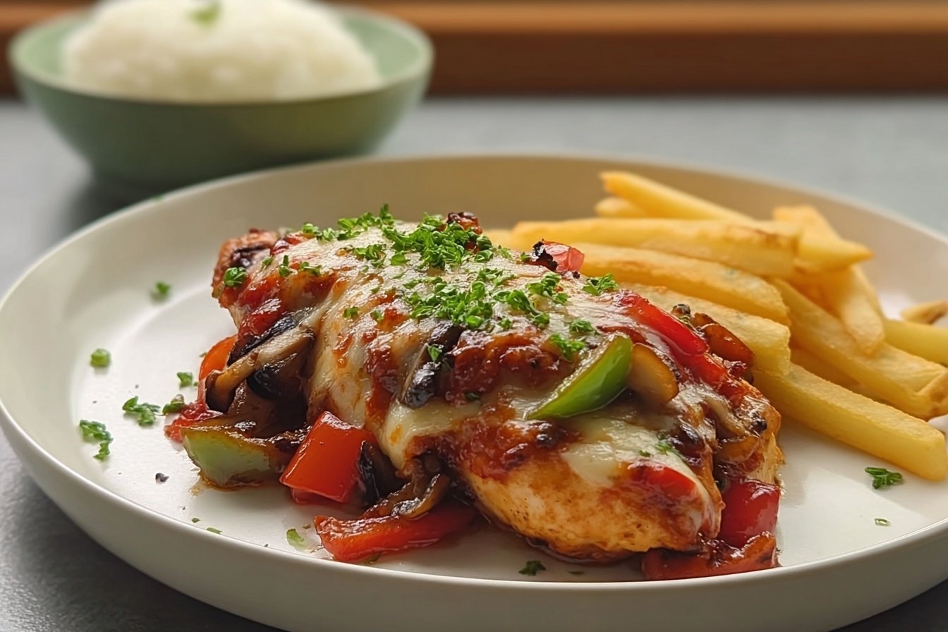 Mushroom Pepper Chicken