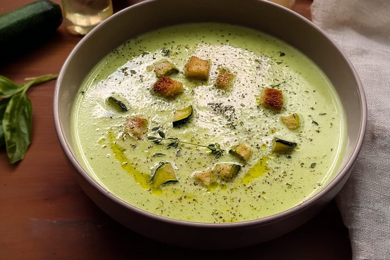 Roasted Courgette Soup
