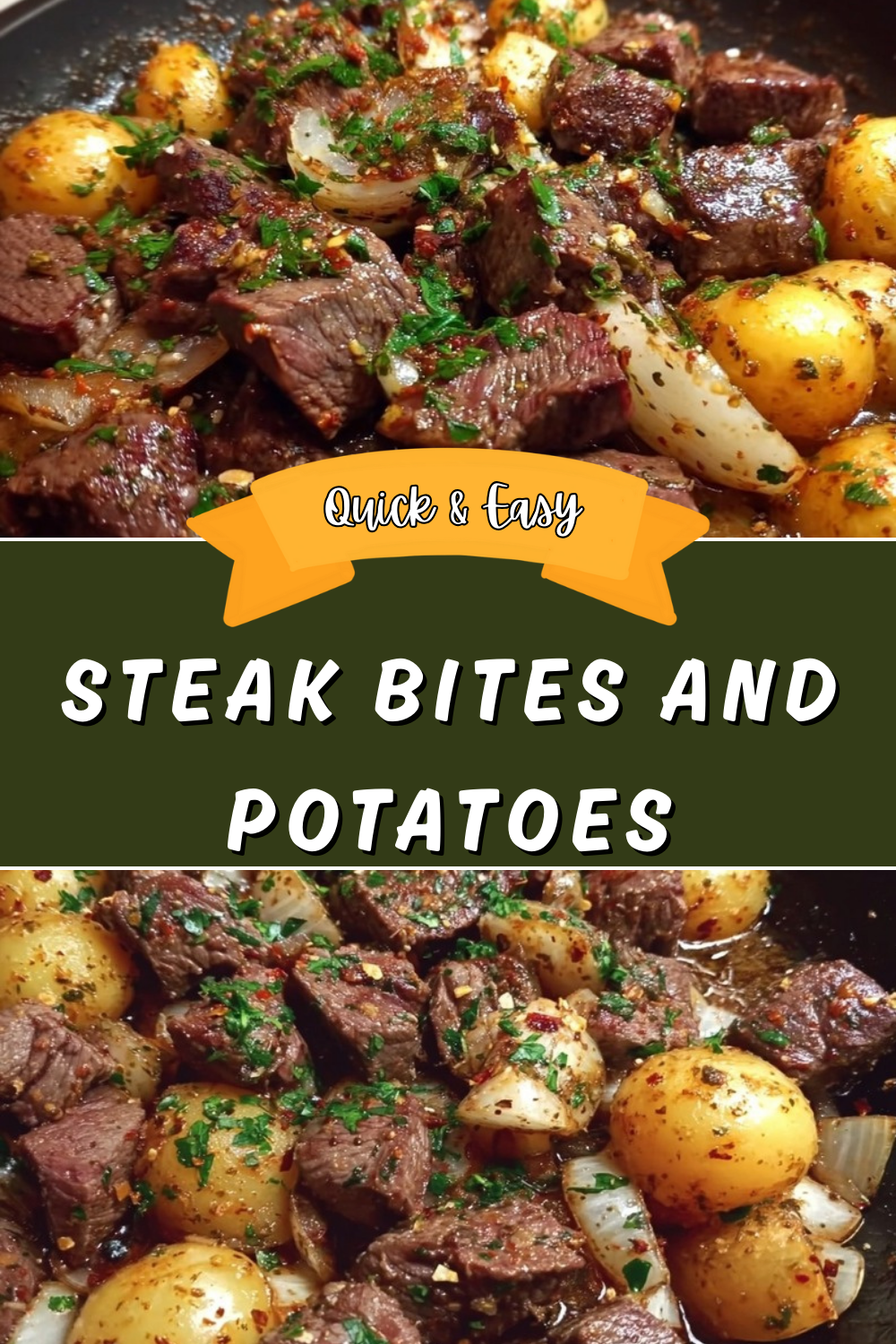Steak Bites And Potatoes