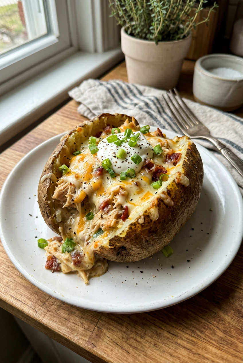 Stuffed Potato With Chicken