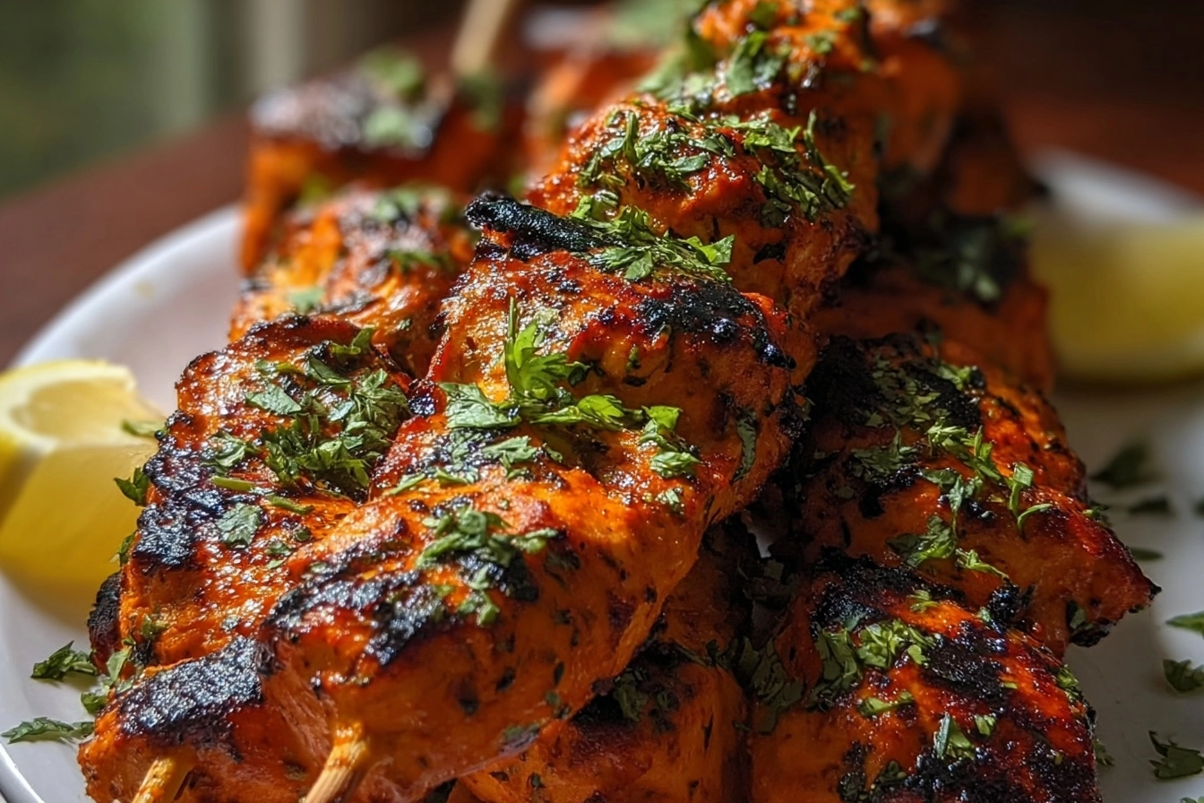 Tandoori Chicken Tikka Skewers