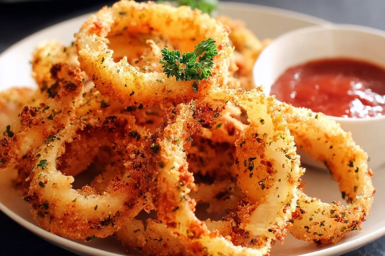 Baked Onion Rings Recipe