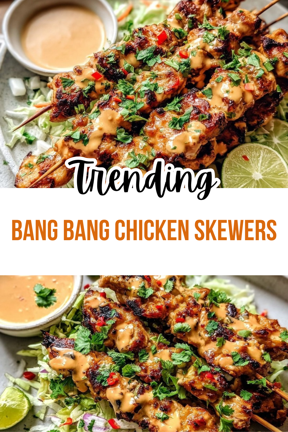 Bang Bang Chicken Skewers
