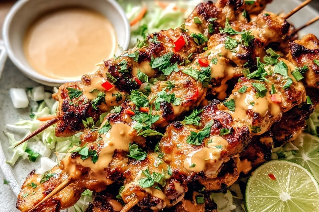 Bang Bang Chicken Skewers