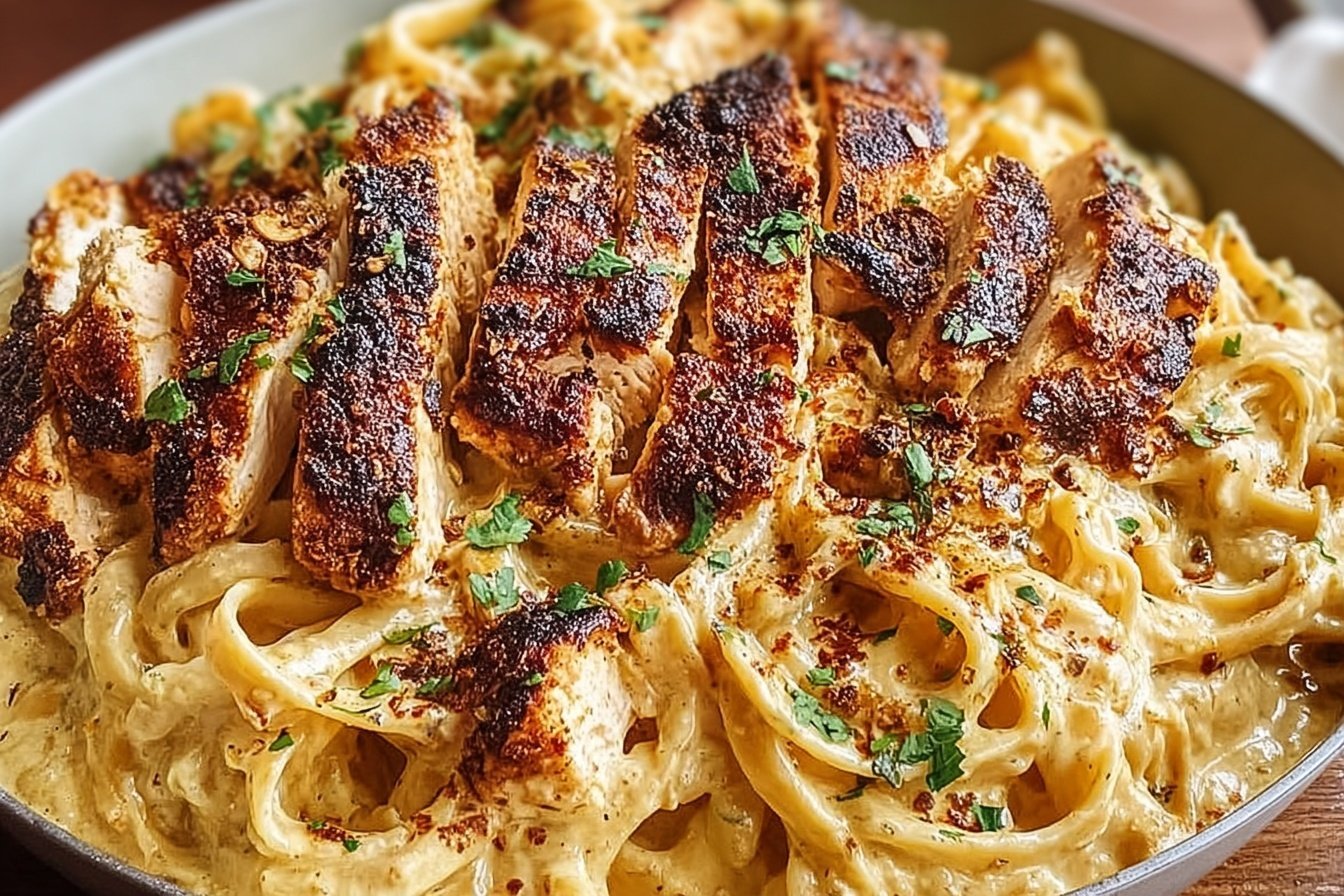 Blackened Cajun Chicken Alfredo