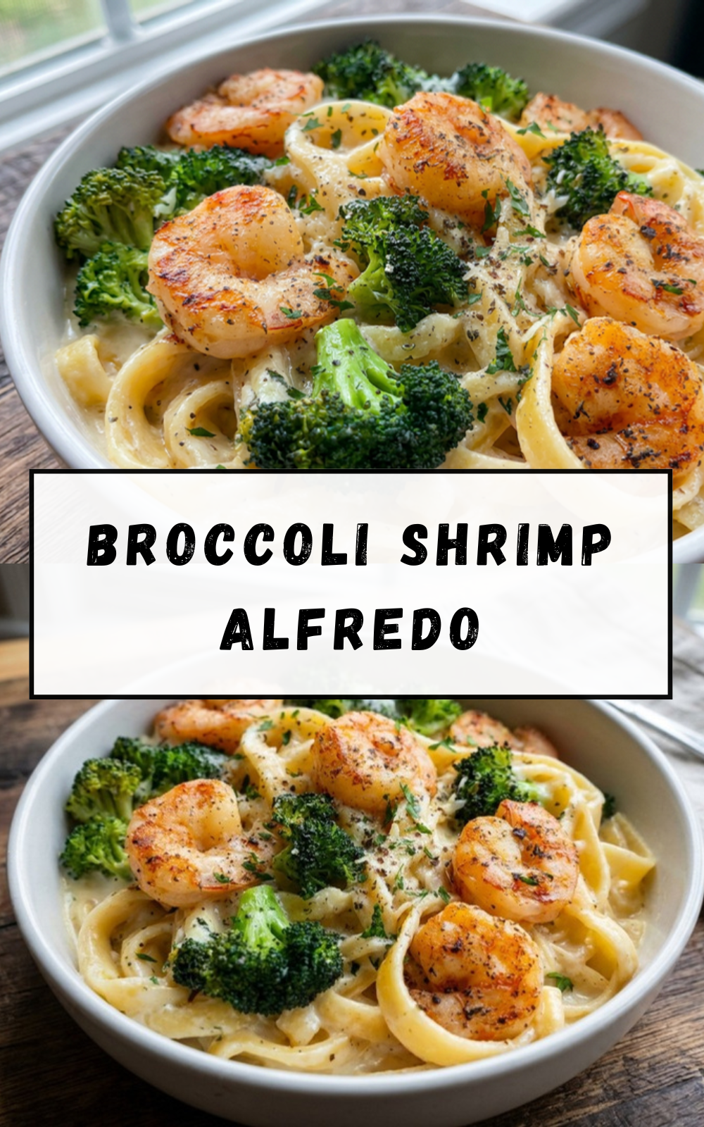 Broccoli Shrimp Alfredo